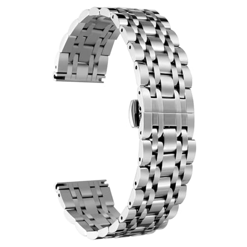 Bracelet de montre en acier de rechange élégant en agate 19 mm