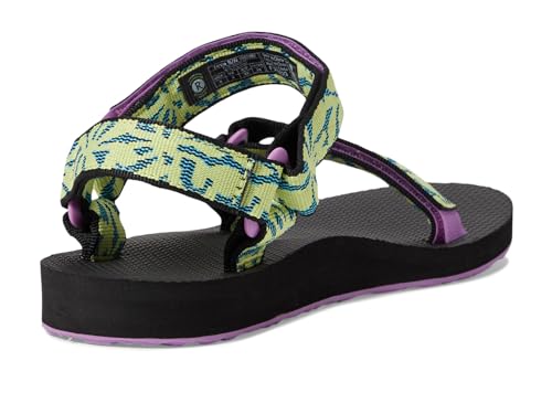Image of Teva Women's Original Universal, Beach Floral Wild Lime, 5 M US