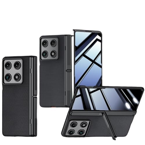 Moto Razr Fold �Ή� �P�[�X �t�@�u���b�N���� �k����̌^�J�o�[ �q���W�S�g�ϏՌ� �B���L�b�N�X�^���h���� (�u���b�N(�v���C�o�V�[))