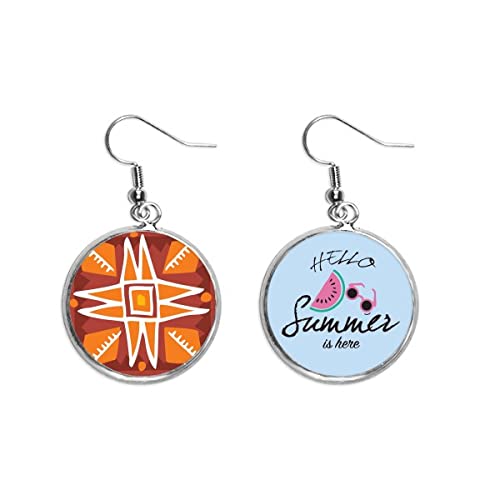 Pendientes de sandía estilo tótems de México para lucir en tus looks de verano