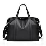 SZDPC Travel Duffel Bag, for Easyjet Cabin Bag 45x36x20 Underseat Bag, PU Leather Carry on Bag with Shoulder Strap, Weekend Overnight Bag for Men and Women