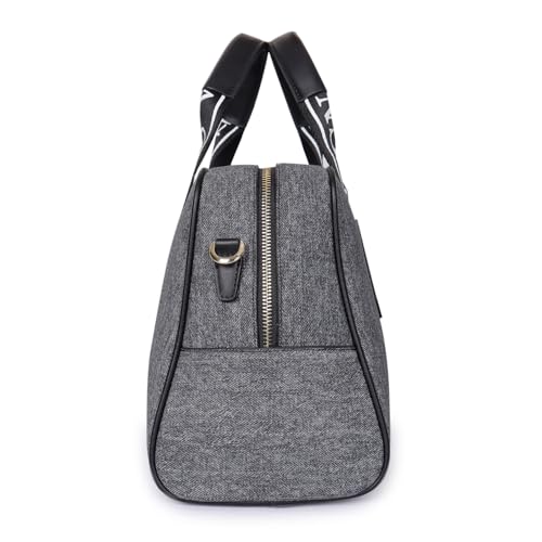 Image of MAGNOLIA Women's Canvas Duffle bag Medium Size with Detachable Shoulder Strap and Handles | Spacious Perfect for Travel & Everyday Use