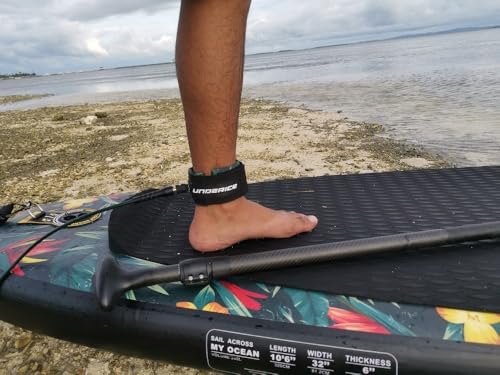 LZM-DIEWLEI Surfboard Leash TPU Bodyboard Leash Premium Surfboard Legrope Coiled Footstrap Retractable Board Security Leashes for Shortboard, Longboard, Paddleboard(Black white7mm-10ft)