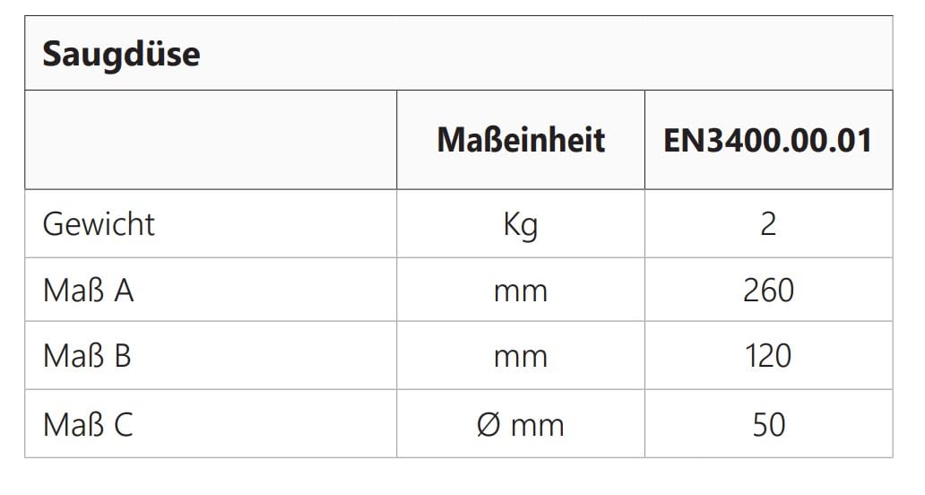 ENVIRON - Boquilla de aspiración | Accesorios para sistema de aspiración de pellets, sonda de succión, calefacción de pellets, succión