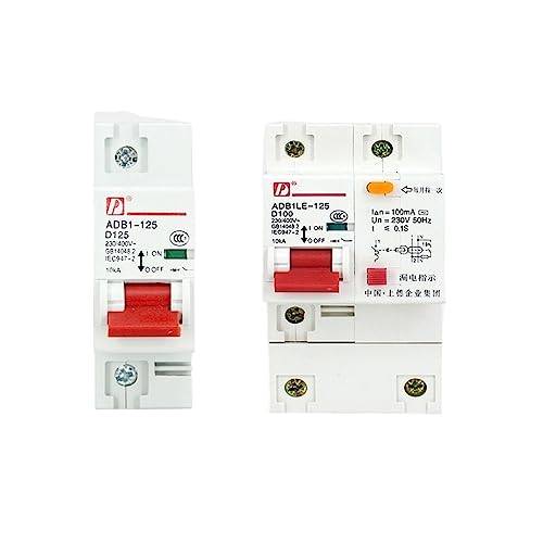 Disjoncteur DZ47LE-125/2P 100A avec interrupteur intégré protection différentielle maison