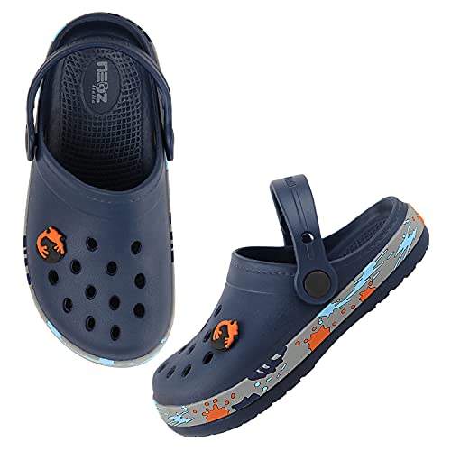 Image of URJO Splash Kid's Clogs /Sandals with Adjustable Back Strap Ultra Soft & Flexibility Anti Skid Comfortable Waterproof Daily Mules Clogs /Sandals Boy's & Girl's
