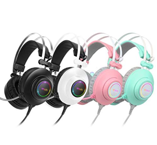 ABKO Hacker N550, ENC Virtual 7.1 RGB Vibration Super Light Gaming Headset. (Mint)
