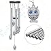 Virekm Windchimes Outdoors Clearance, Door Chime Wind Chimes for Outside Sympathy Wind Chimes for Patio Decoration, Garden Decor. Zen Garden Decor(Blue Evil Eye Owl)