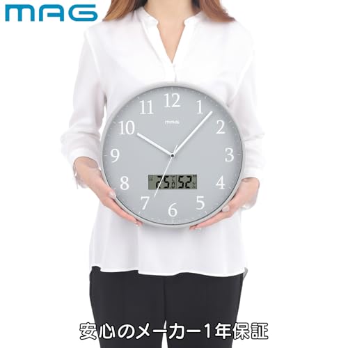MAG インテリア時計 ホワイト/ゴールド 楽天市場】掛け時計 MAG 電波 パルク アナログ （ 送料無料 電波