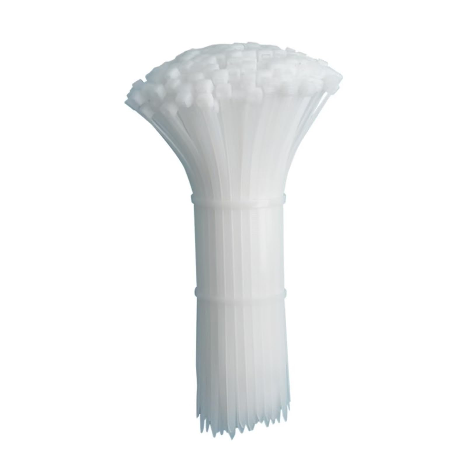 Wszgsbng White Nylon Cable Ties Adjustable Self-Locking Cord Straps Fastening Loop(White)