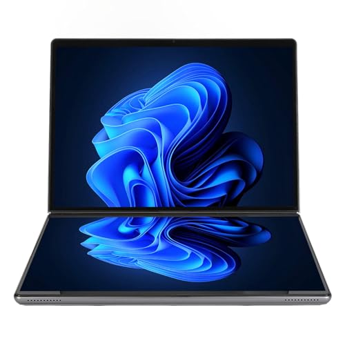 Portátil Convertible 2 en 1, Portátil con Pantalla Táctil Dual FHD de 13,5, CPU Intel, Gráficos UHD, 16 GB DDR5, 256 GB SSD, Cámara Web, WiFi, BT 5.0, Lápiz óptico, Windows 11