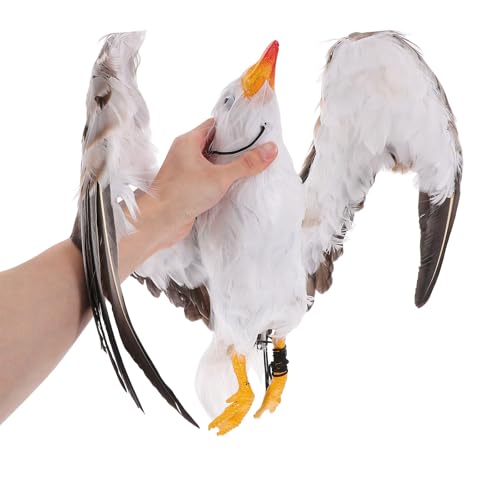 Finition Soignée pour ce Modèle de Mouette Blanche Ornemental