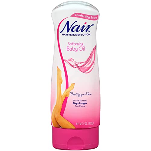 Nair Hair Removal Body Cream with Softening Baby Oil, Leg and Bod...