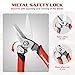 Goldblatt 3PCS Scissors Heavy Duty, Multipurpose Scissors, Drop Forged Blade, with Small Serrations, Comfortable Handle, Shop Scissors Easy Cutting Cardboard, Wires, Leather, Fabric