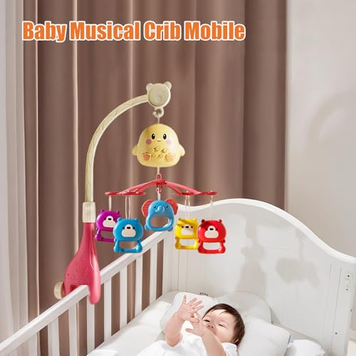 Giostrina pivotant pour lit bébé musical avec télécommande sans fil - 3
