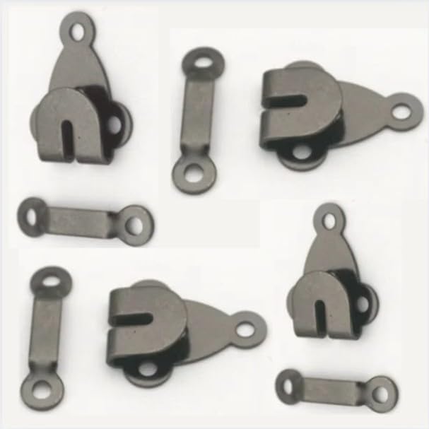 ANAKOR Sewing Hooks and Eyes for Pants, Skirts & Trousers – 4 Sets/Pack - Gun Color Finish