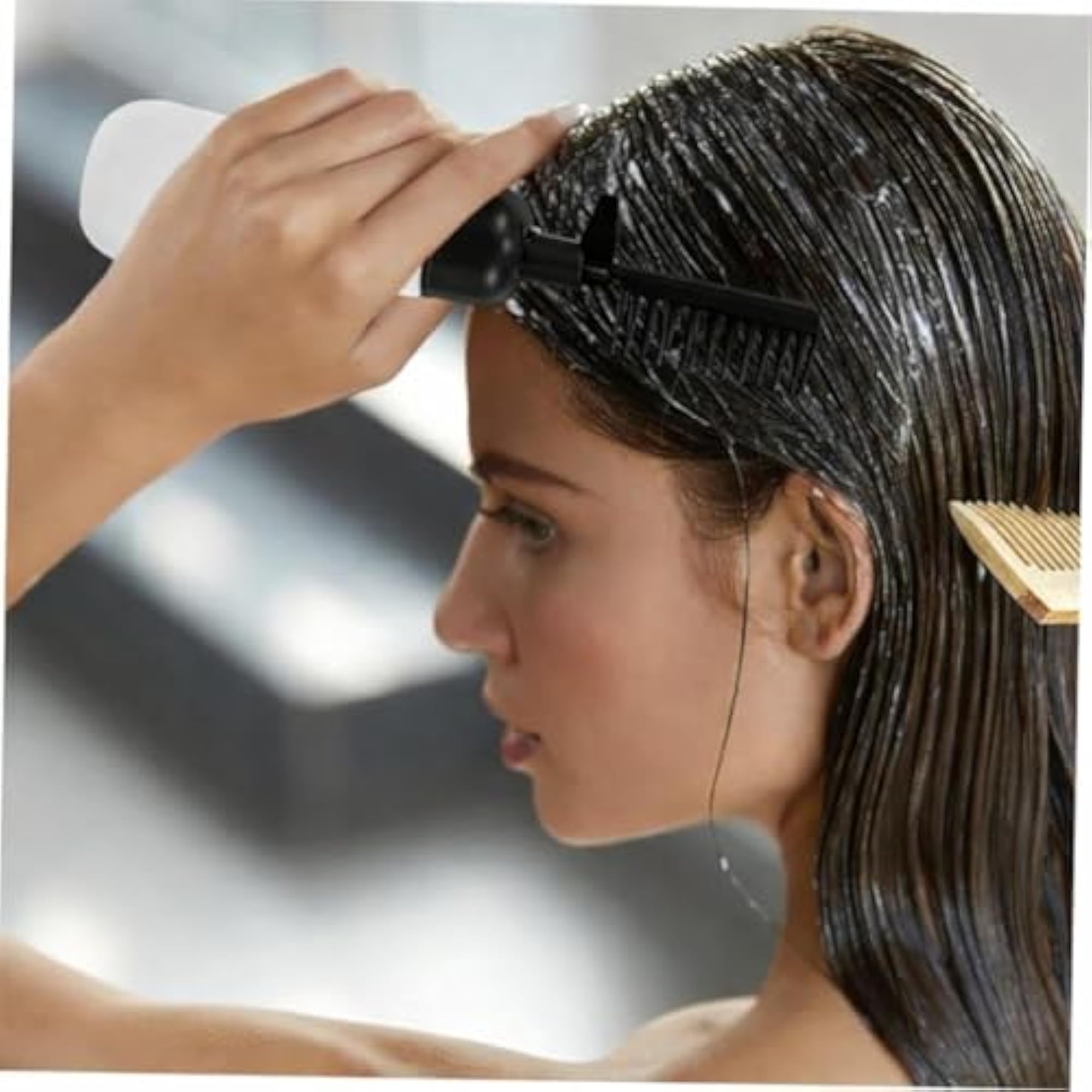 Professional Hair Dye Applicator Bottle with Root Comb
