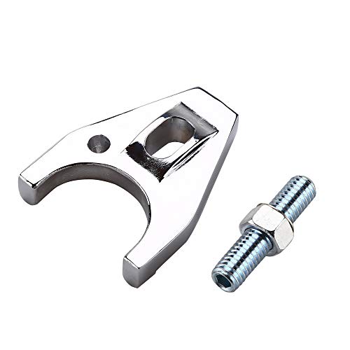 Distributor Hold Down Clamp,Chrome Billet Aluminum Distributor Clamp Chrome Billet Hold Down for Chevy SBC BBC SB BB HEI Electronic