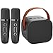 IROO Karaoke Machine for Kids, 2026 Top Birthday Gifts for 4, 5, 6, 7, 8, 9, 10, 12+Years Old Girls Boys Grandkids, Portable Bluetooth Speaker with 2 Wireless Microphones Party (Black)