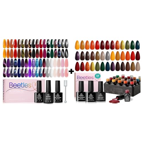 Beetles Halloween Gel Nail Polish - 39 Pcs Jelly Set