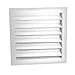 Master Flow 12 in. W x 12 in. L White Aluminum Wall Louver