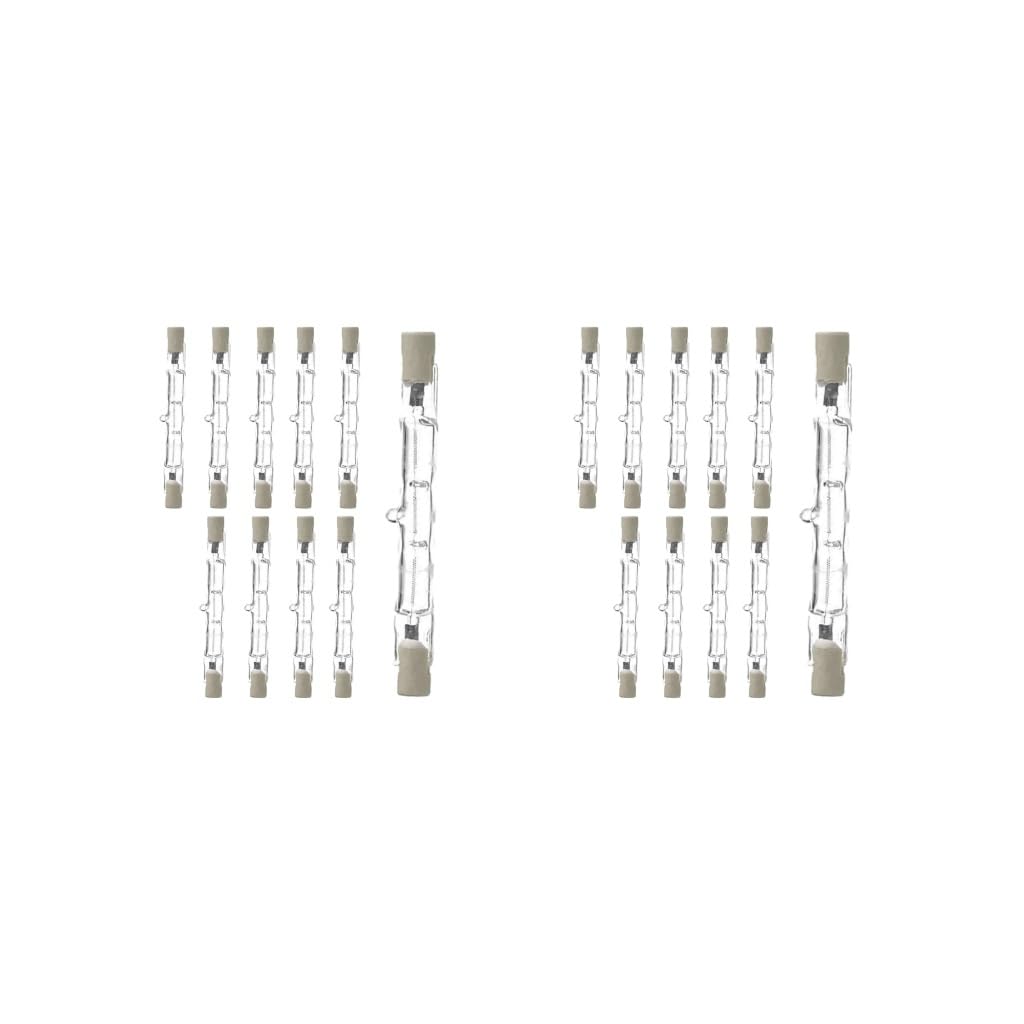 NeaxgeandX 2 Set of 10x R7S Bulbs with Long Lifespan Halogen Light Bulb for Security Shop Office J78 60W