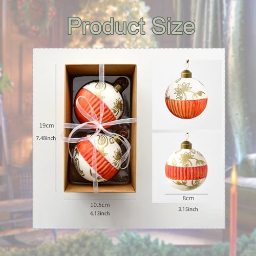Boules de Noël en verre style E décoration sapin festive réutilisable