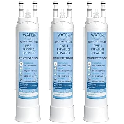 FPPWFU01 Water Filter Replacement for Frigidaire FPPWFU01 PurePour PWF-1, Electrolux EPPWFU01 PureAdvantage PWF-1 Water Filter?3Packs