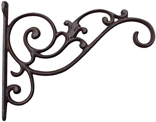 TentHome Cast Iron Hanging Basket Bracket Home Garden Ornament Wall Bracket