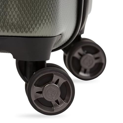 Image of SwissGear 7272 Energie Expandable Hardside Luggage with Spinner Wheels and TSA Lock, Gunmetal, 2-Piece Set (19 /27)