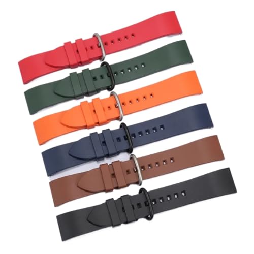 Bracelet de montre en caoutchouc fluor HuanJ 20mm 22mm 24mm haut de gamme