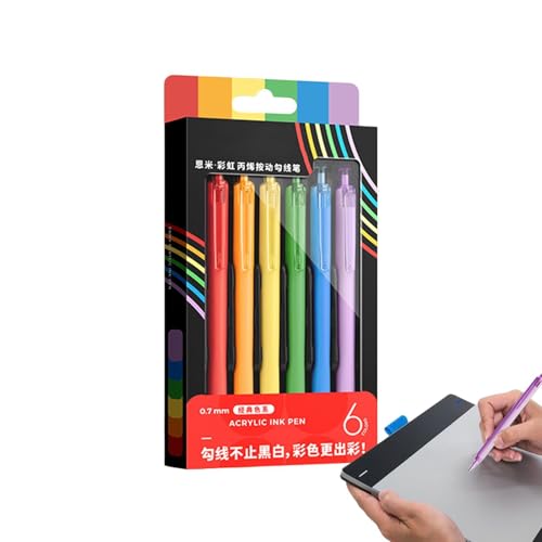 Stylos de couleur à pointe fine pour écriture fluide et peinture à l'eau de BD