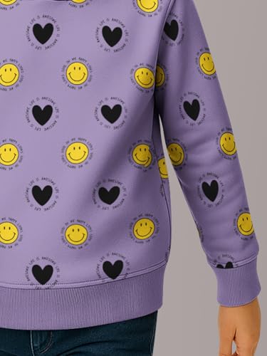 Image of HELLCAT Trendy Co-ords With Hoodie Sweatshirt and Trackpant Clothing Set for Girls.