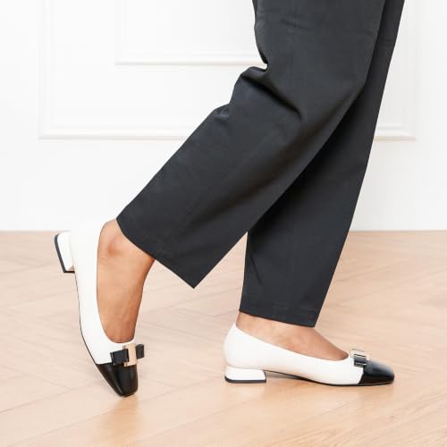 Image of C.Paravano Flats Women | Ballet Flats | Square Toe | Dressy Casual Shoes