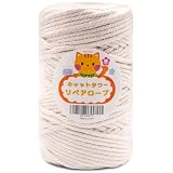 Rruizeキャットタワーリペアロープ 太さ６mm 綿縄 爪とぎ用 猫タワー キャットウォーク キャットタワー用 キャットクライミングフレームの修理の代替品 手作り DIY 園芸 (100m)