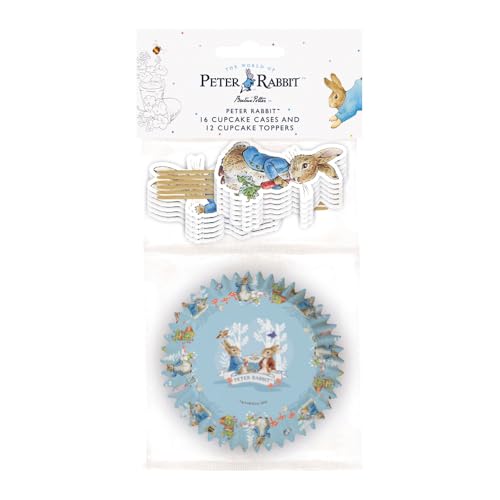 Anniversary House Peter Rabbit™ J233 Kit de décoration pour cupcakes et caissettes à cupcakes 28 pièces