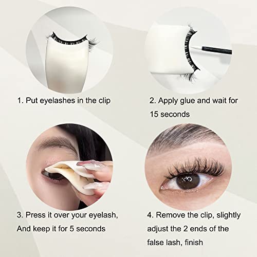 Ninglash False Eyelash Applicator Tool Lash Clip Eye Makeup Tools Eyelash Tweezer Lashes Buddy More Convenient To Wear Lashes #TOP2