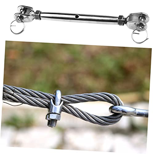 2 piezas de tensor para cables de acero inoxidable para uso industrial y náutico, ajuste seguro y resistente miniatura 5
