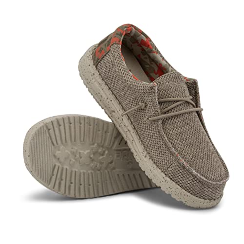 Image of HEYDUDE Boy's Wally Youth Multiple Colors | Boy's Shoes | Boy's Lace Up Loafers | Comfortable & Light-Weight