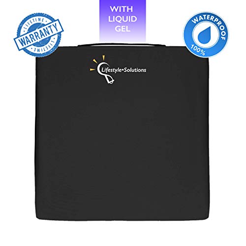 Lifestyle Orthopedic Gel Seat Cushion for Wheelchair, Waterproof Liquid Gel Cushion for Tailbone