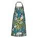 LINGF grembiule impermeabile grembiuli colorati uccelli tropicali con tasche grembiuli da cucina chef per le donne uomini