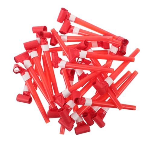 VICASKY 50pcs Boys and Girls Musical Instruments Toys Blowing Dragon Whistle Party Blowers for Boys and Girls