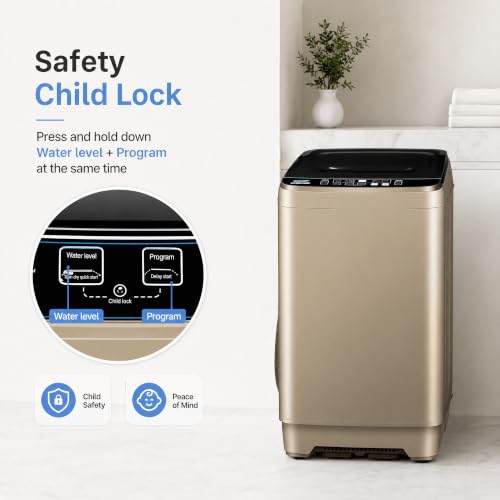 Image of Portable Washing Machine Full Automatic 17.7lbs Small Washing Machine