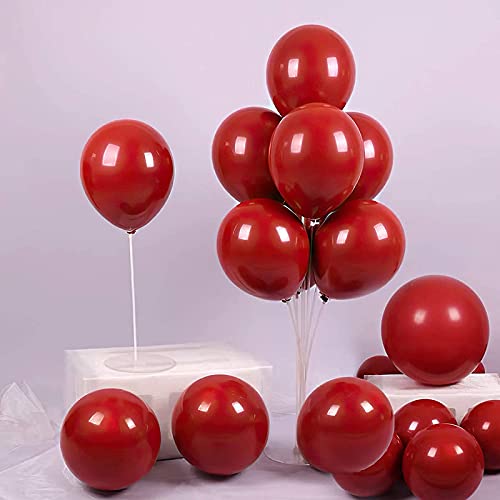 Selibration Red Metallic Chrome Latex Balloons (Contains 50pcs) For Engagement, Wedding, Anniversary, Christmas decoration and Birthday Celebration, Party Supplies For Your Loved Ones