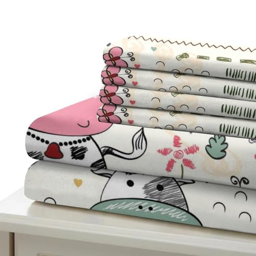 Parure de lit chouette 3D super douce en microfibre résistante haut de gamme 260x220cm