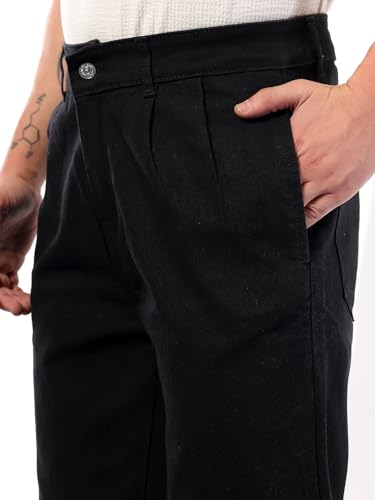 Image of KOTTY Mens Solid Ruined Smores Black Coin Pocket Jeans