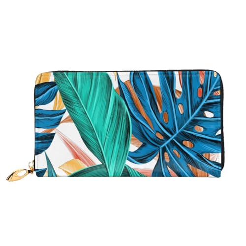 Portefeuille en cuir Père Noël et bonhomme de neige - Pochette zippée mixte