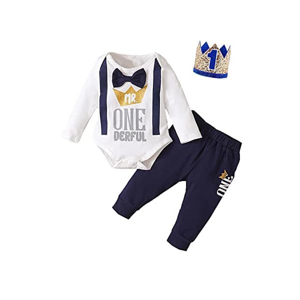 1st Birthday Outfit Boy Mr Onederful Birthday Outfit Baby Boy First Birthday Clothes