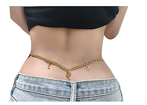 Sexy 12 Constellation LEO Letter Body Chain Jewelry Stainless Steel Waist Chain Bikini Underwear Belly Chain Crystal Thong for Women
