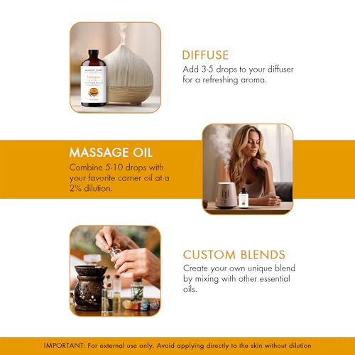 Image of Majestic Pure Turmeric Essential Oil for Diffuser - 4 Fl Oz
